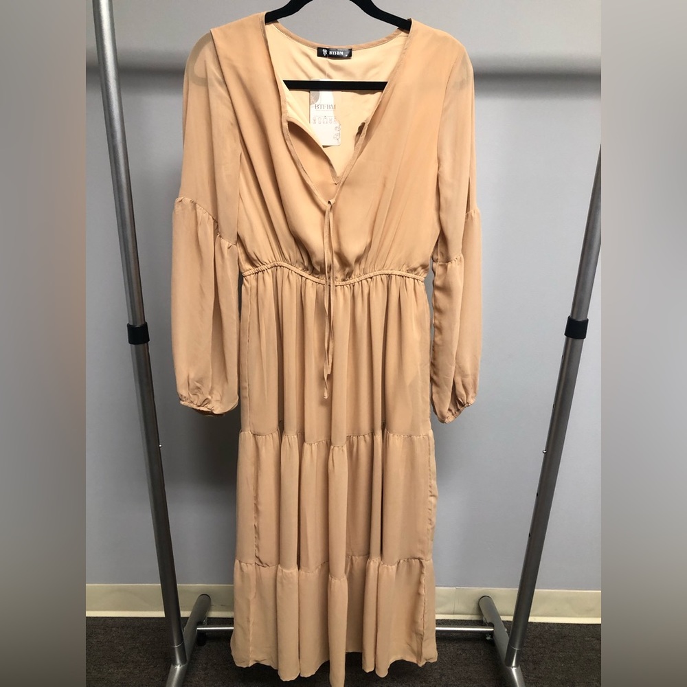 BTFBM tiered long sleeve dress size M